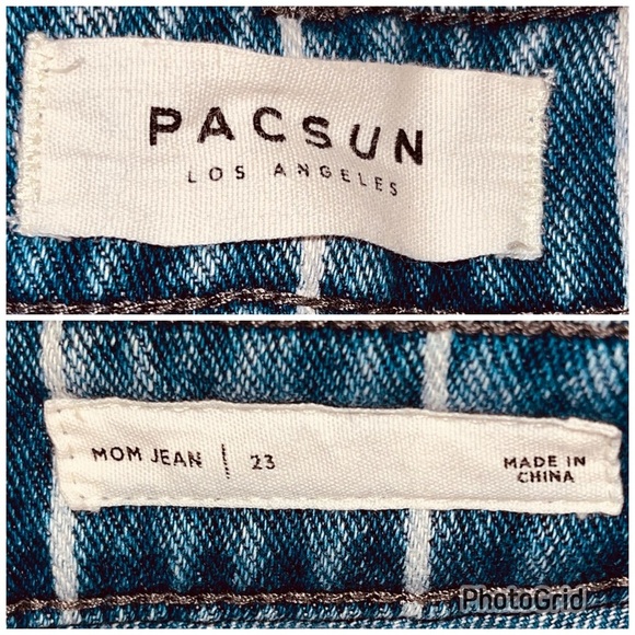 PacSun High Rise Mom Jeans In Railroad - Picture 16 of 16